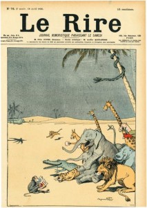 RABIER Moulins Le rire au désert, pour le Journal Le Rire, n°76, 18 avril 1896 A