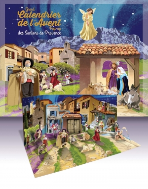 Calendrier de l’Avent des santons de Provence pop-up